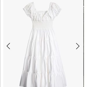 NWT Danielle Bernstein poplin maxi dress white